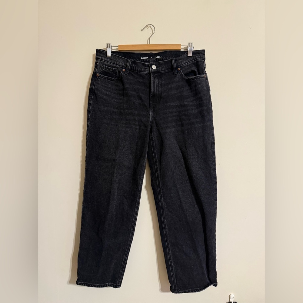 Old Navy Black Boyfriend Loose Jeans